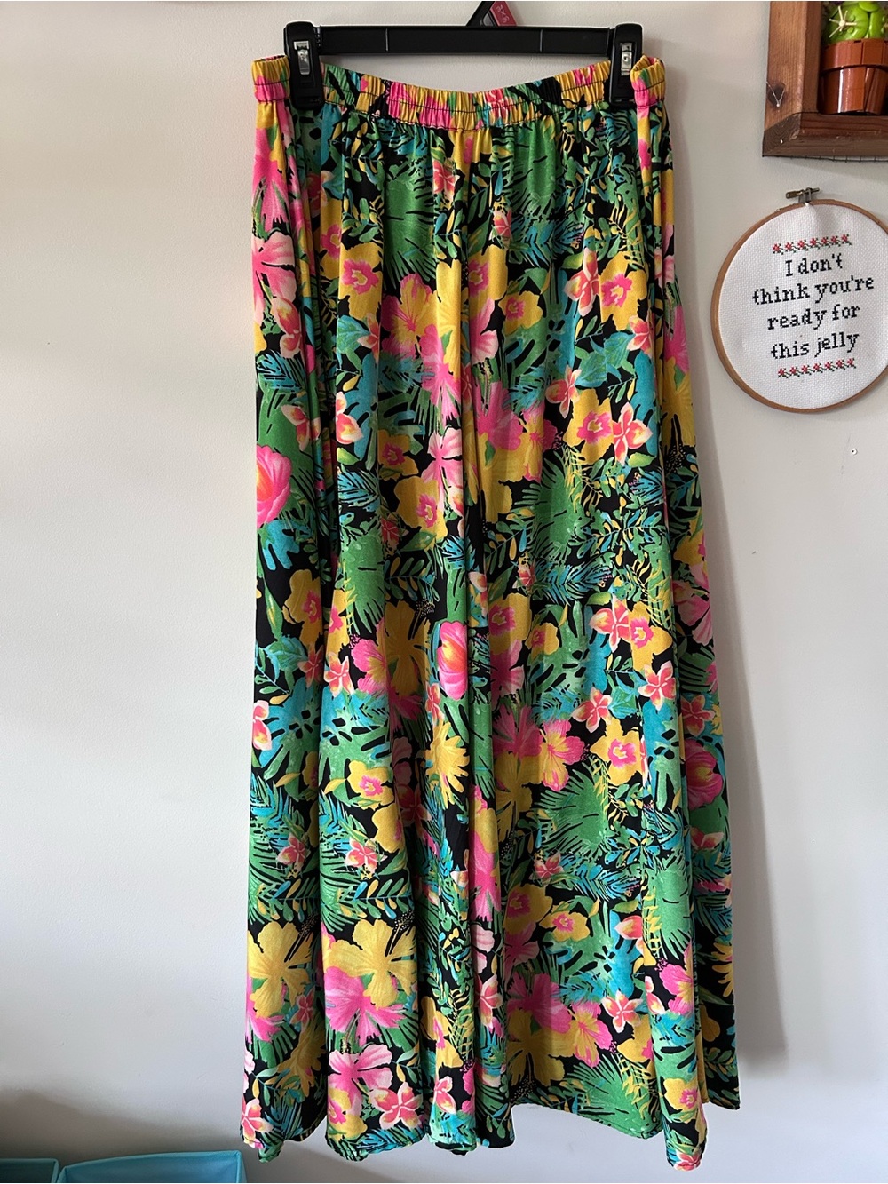 Rachel Zoe Vibrant Tropical Floral Maxi Skirt